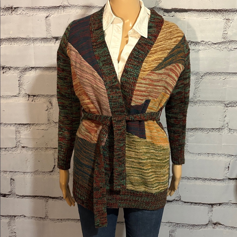 Vintage Women’s 1960’s 70’s Cardigan Sweater Collage Brand Size Small